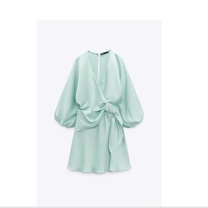 ZARA Knotted mini dress.